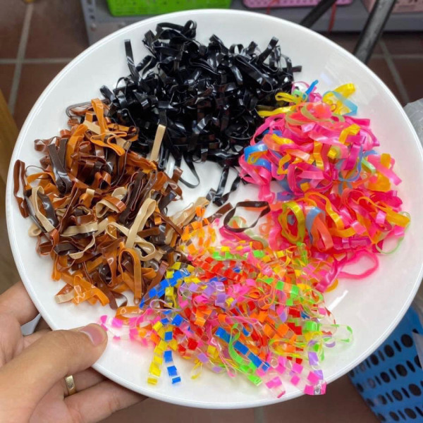 Sỉ 1kg chun bộc tóc nhiều màu