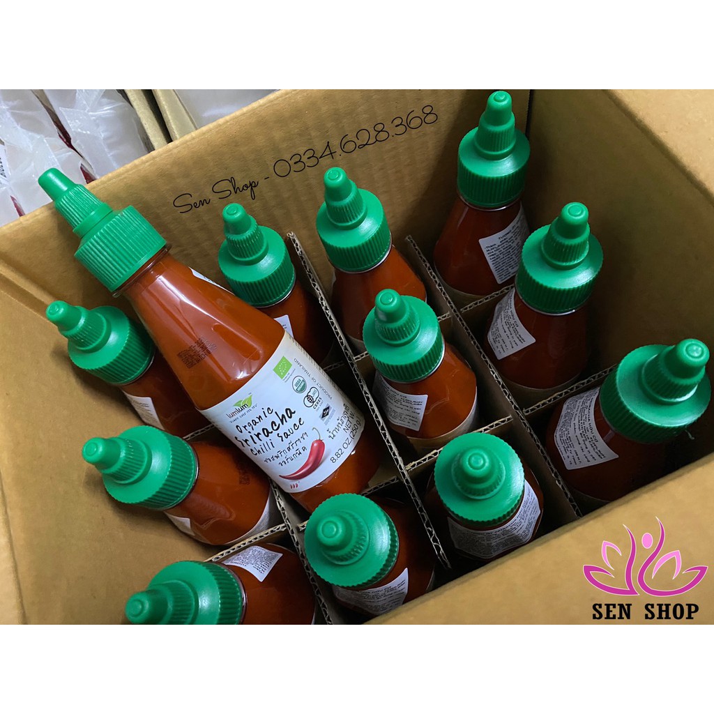 Tương ớt SRIRACHA hữu cơ LumLum (Sriracha Organic Chili Sauce) - 250gr