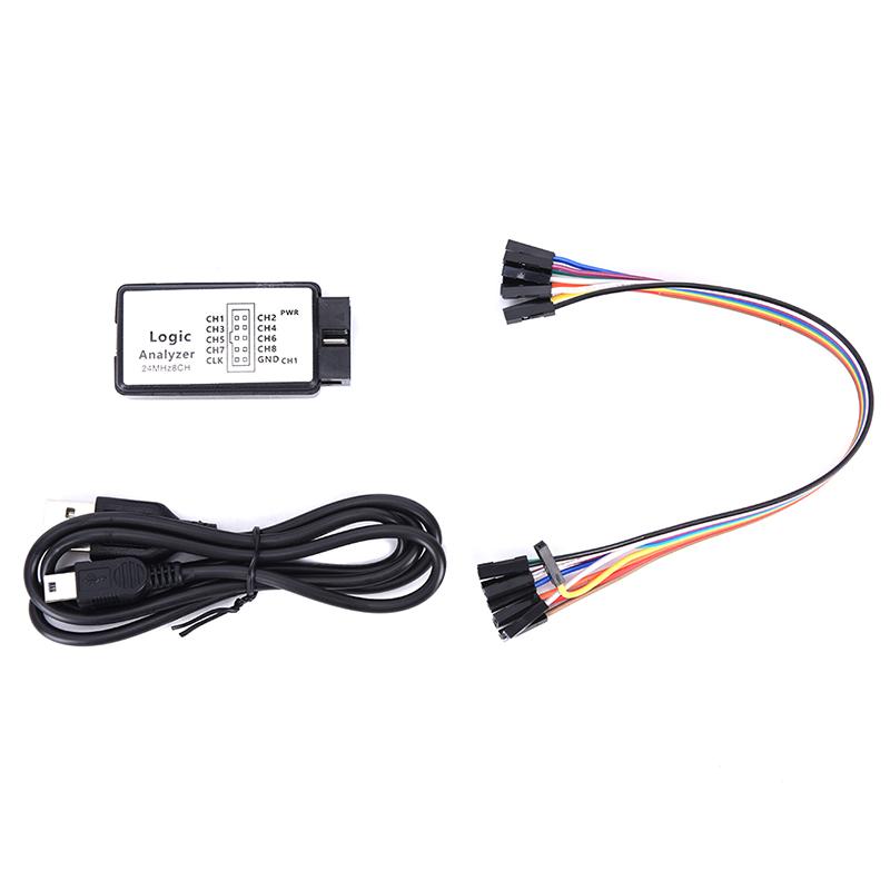 Mạch USB Saleae Logic Analyzer - 8 Kênh-24Mhz