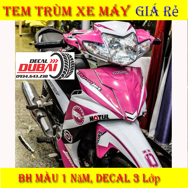 Tem Trùm Blade Racing Boy Hồng Trắng Ohlin
