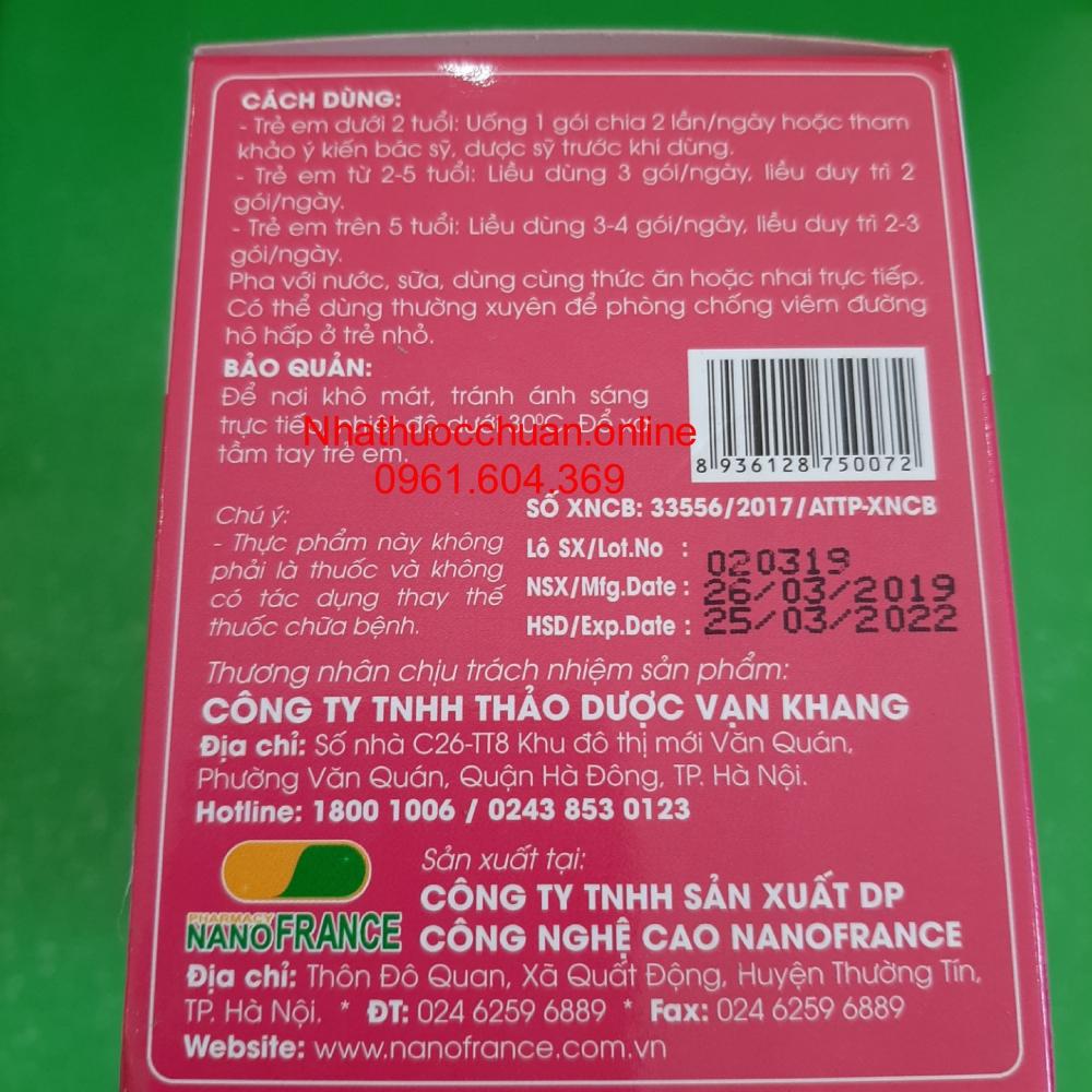 Cốm vi sinh NutriBaby Plus ( Hộp 16 gói)