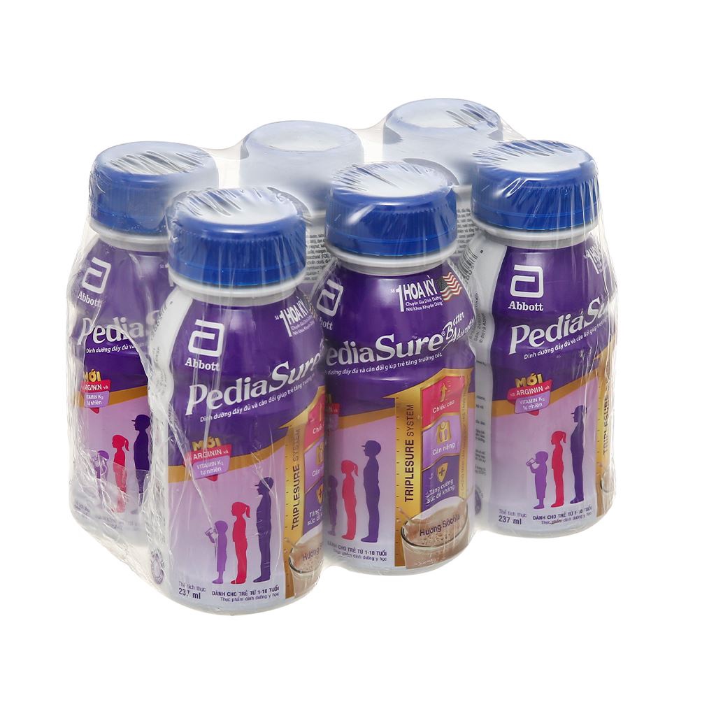 Thùng 24 Chai Abbott PediaSure BA Hương Vani Dinh Dưỡng Cho Trẻ 2-4 Tuổi