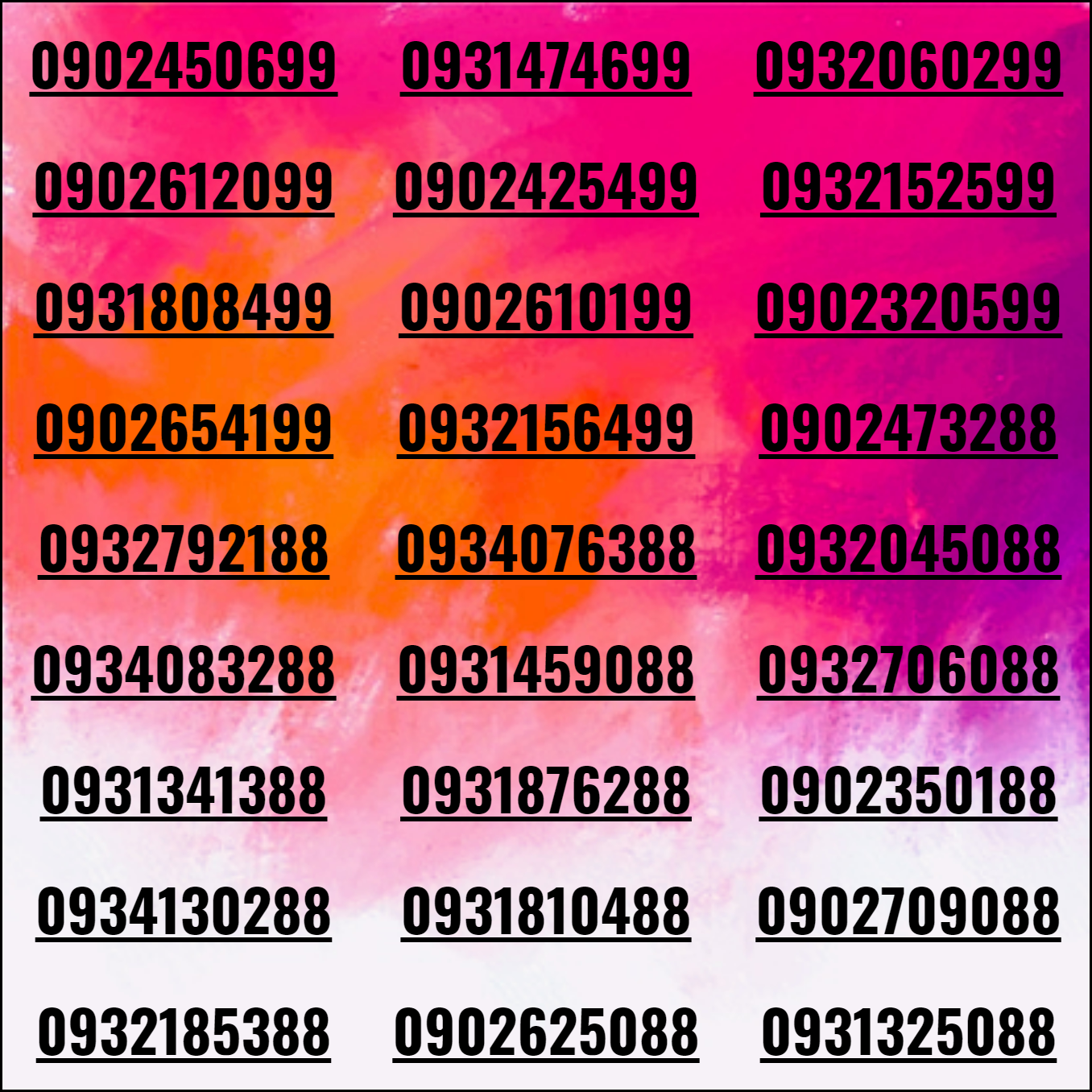 Sim đẹp phong thủy đầu 09 đuôi 99, 88 và 68