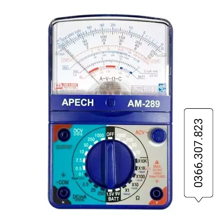 Đồng hồ vạn năng hiện kim Apech AM-289