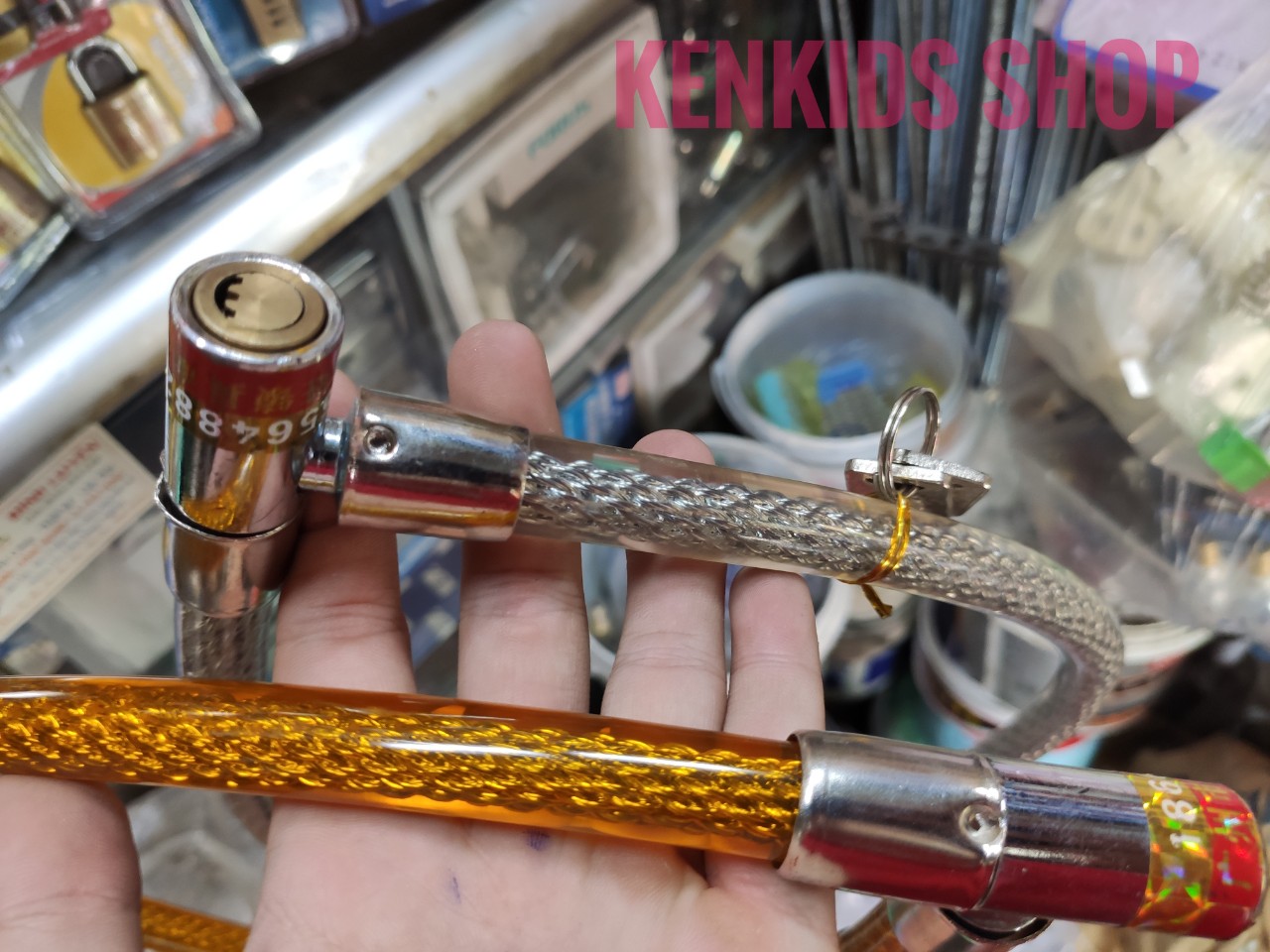 Dây cáp khóa xe chống trộm cỡ lớn bền chắc