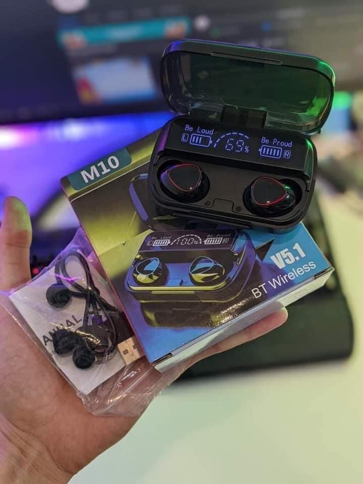 Tai nghe không dây bluetooth - Tai nghe bluetooth M10 V5.1 điều khiển cảm ứng hỗ trợ mọi dòng máy chống ồn chống nước