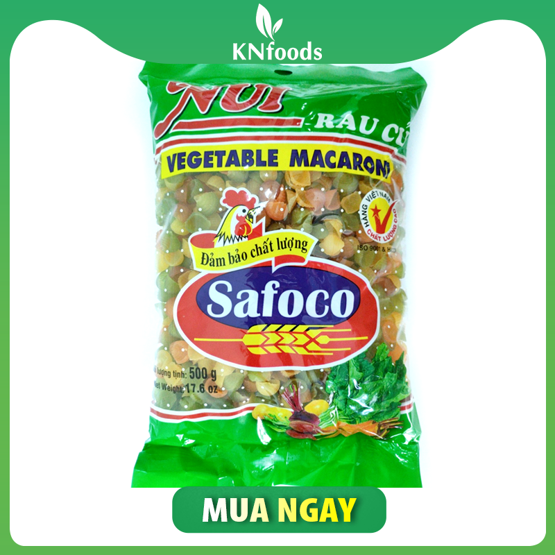 Nui sò rau củ Safoco gói 500G