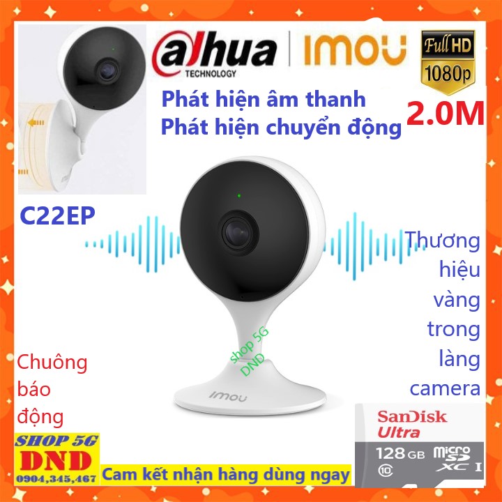 >> BÁO GIÁ (KÈM THẺ NHỚ 64GB,BẢO HÀNH 5 NĂM)CAMERA IP WIFI DAHUA RANGER PRO IPC-A26HP FULL HD 1920 X 1080P,CAMERA PTZ XOA | Shopee Lazada Sendo Tiki mới nhất 45 (Kèm thẻ 128GB, 64GB tùy chọn) DAHUA Camera IP WIFI IMOU CUE2 C22EP - Phát hiện âm thanh - Phát hiện chuyển động LENS FISH EYE GÓC QUAN SÁT SIÊU RỘNG - Cảm biến CMOS 1/2.7”2 MP - BH chính hãng 2 năm (Shop 5G DND BH 5 năm)