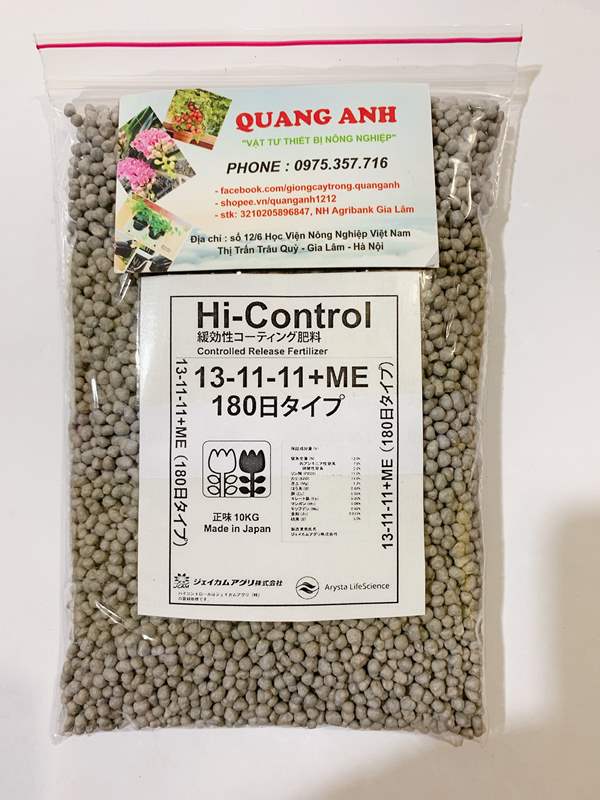500GR PHÂN BÓN TAN CHẬM 13-11-11-ME NHẬT BẢN