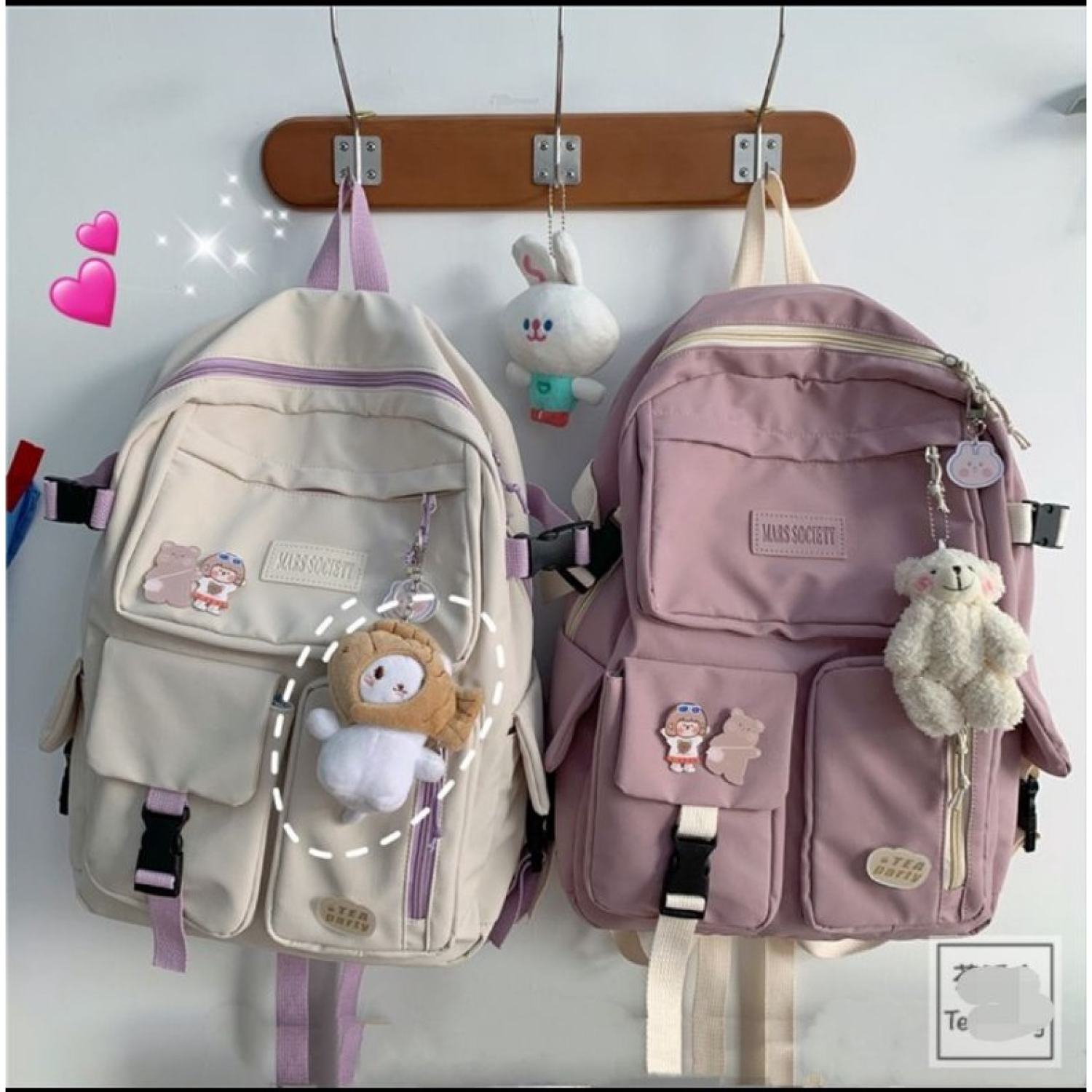 Balo nữ mẫu mới dễ thương (kèm 2 sticker)