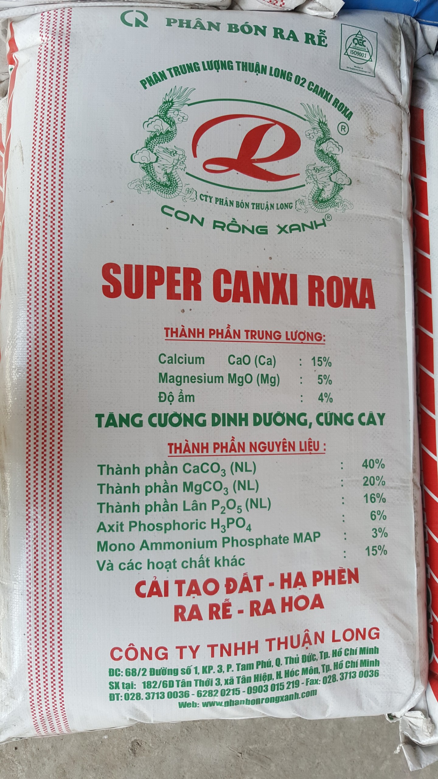 Phân bón LÂN CANXI ROXA cao cấp  - Túi Zip 1Kg