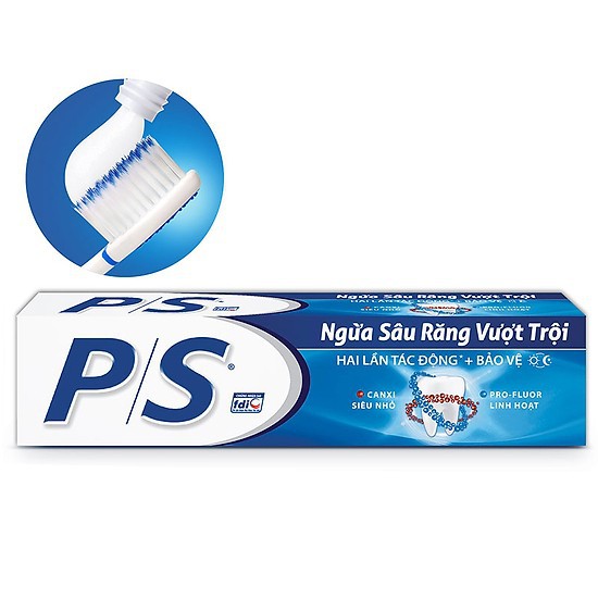 Combo 4 kem đánh răng p/s ngừa sâu răng vượt trội 180g