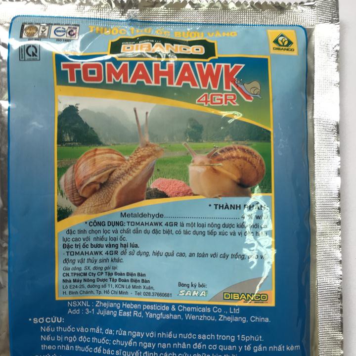 CHẾ PHẨM DIỆT ỐC - BẢ DIỆT ỐC SÊN TOMAHAWK 4GR GÓI 100G