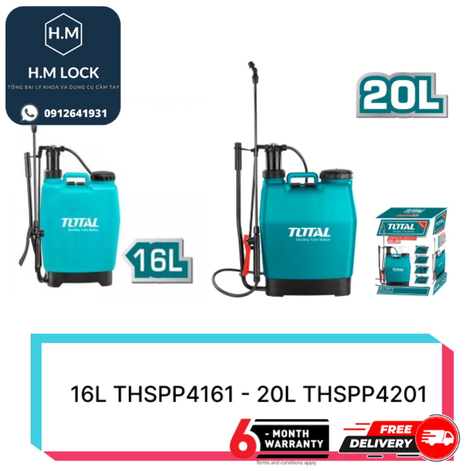 BÌNH XỊT 20L TOTAL - HÀNG CHÍNH HÃNG - THSPP4201 - HM LOCK