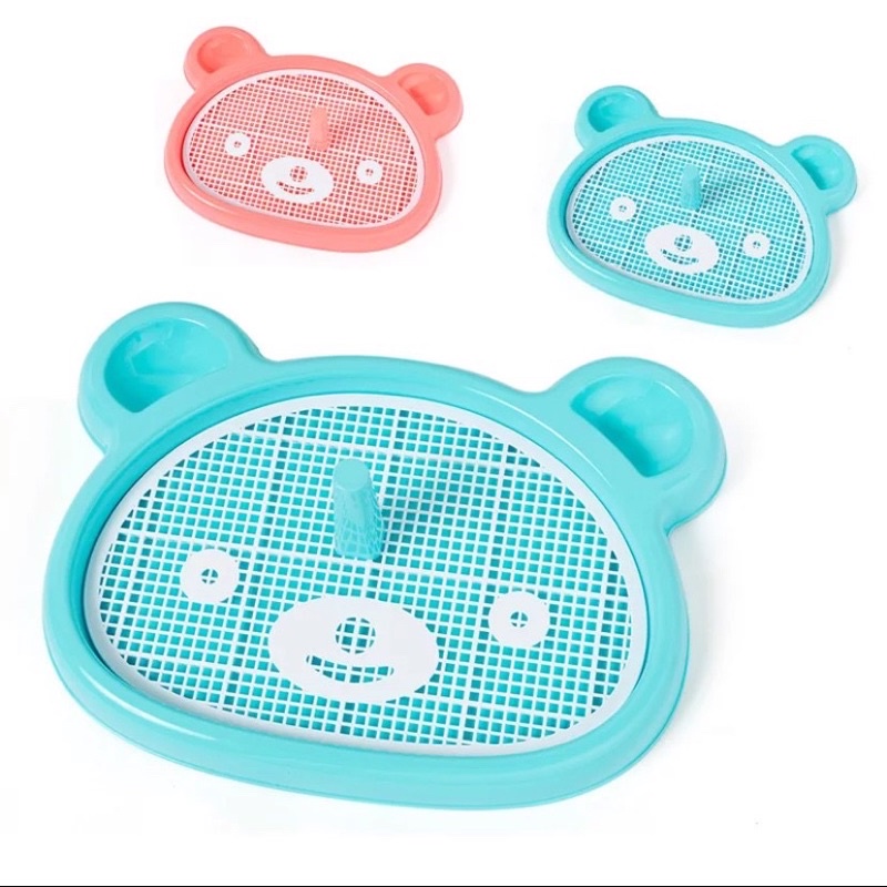 [HCM]KHAY VỆ SINH CHO CHÓ MÈO HÌNH MẶT GẤU (SIZE LỚN)