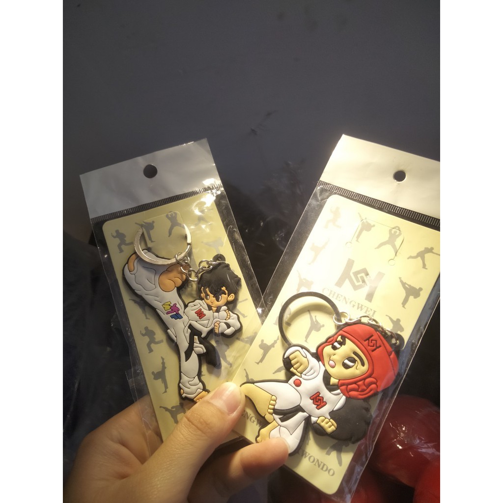 [HCM]{Móc khóa Taekwondo Silicon} nhựa dẻo ailaikit giá rẻ