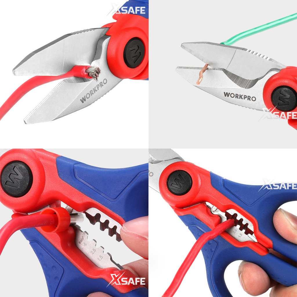 Workpro wp294003 electrician sharp saw blade easy cutting cable cos cutter electrical wire stripping-Intl