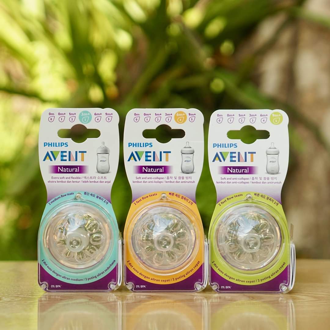 Núm ty thay bình sữa  Philips Avent Natural số 3 mẫu cũ