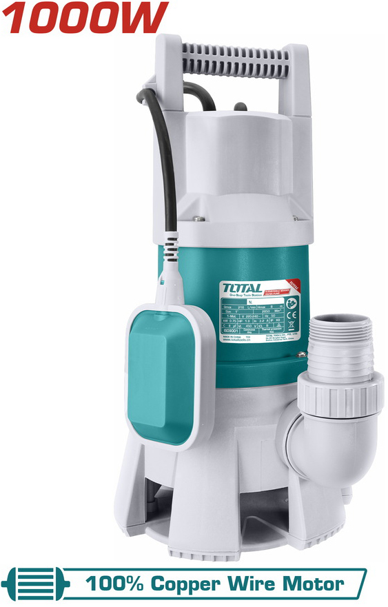 Máy bơm chìm nước sạch công suất 400W Total TWP64006 - phao tự ngắt - motor dây đồng