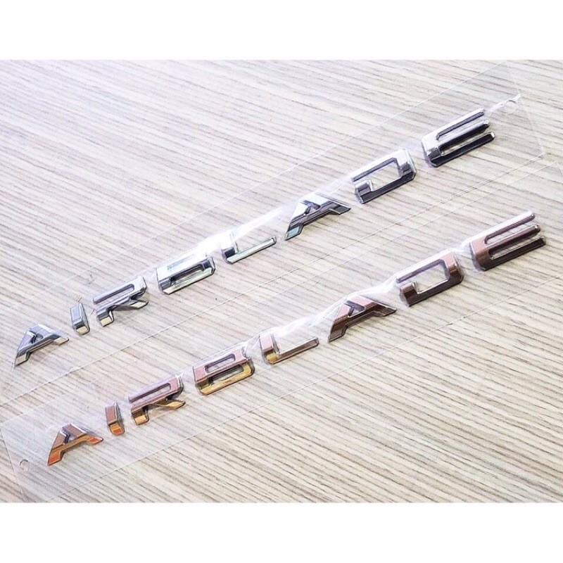 Cặp tem chữ air blade 2020 vàng | bạc zin