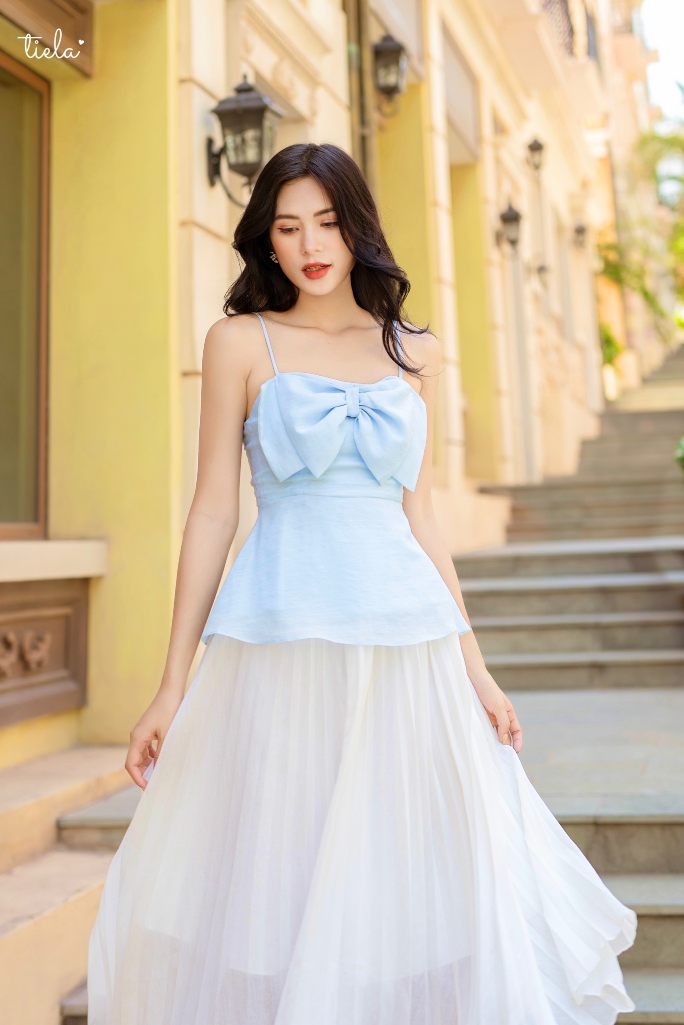 TIELA Áo kiểu hai dây nơ - Lola Top