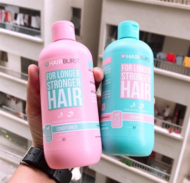 Cặp gội xả HAIR BURST Tinh chất bơ dừa cho tóc mềm mượt chắc khoẻ