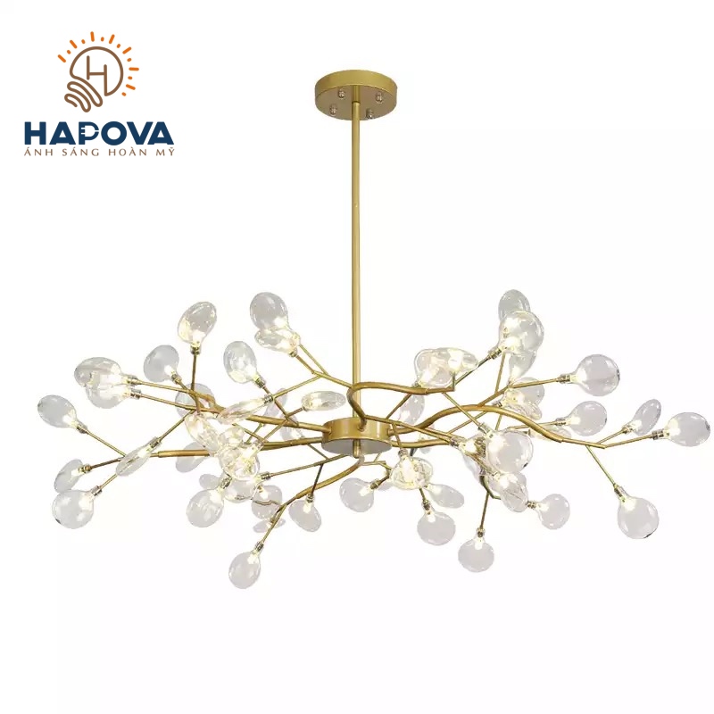 Đèn trần phòng khách 45 lá hapova tanal 6989
