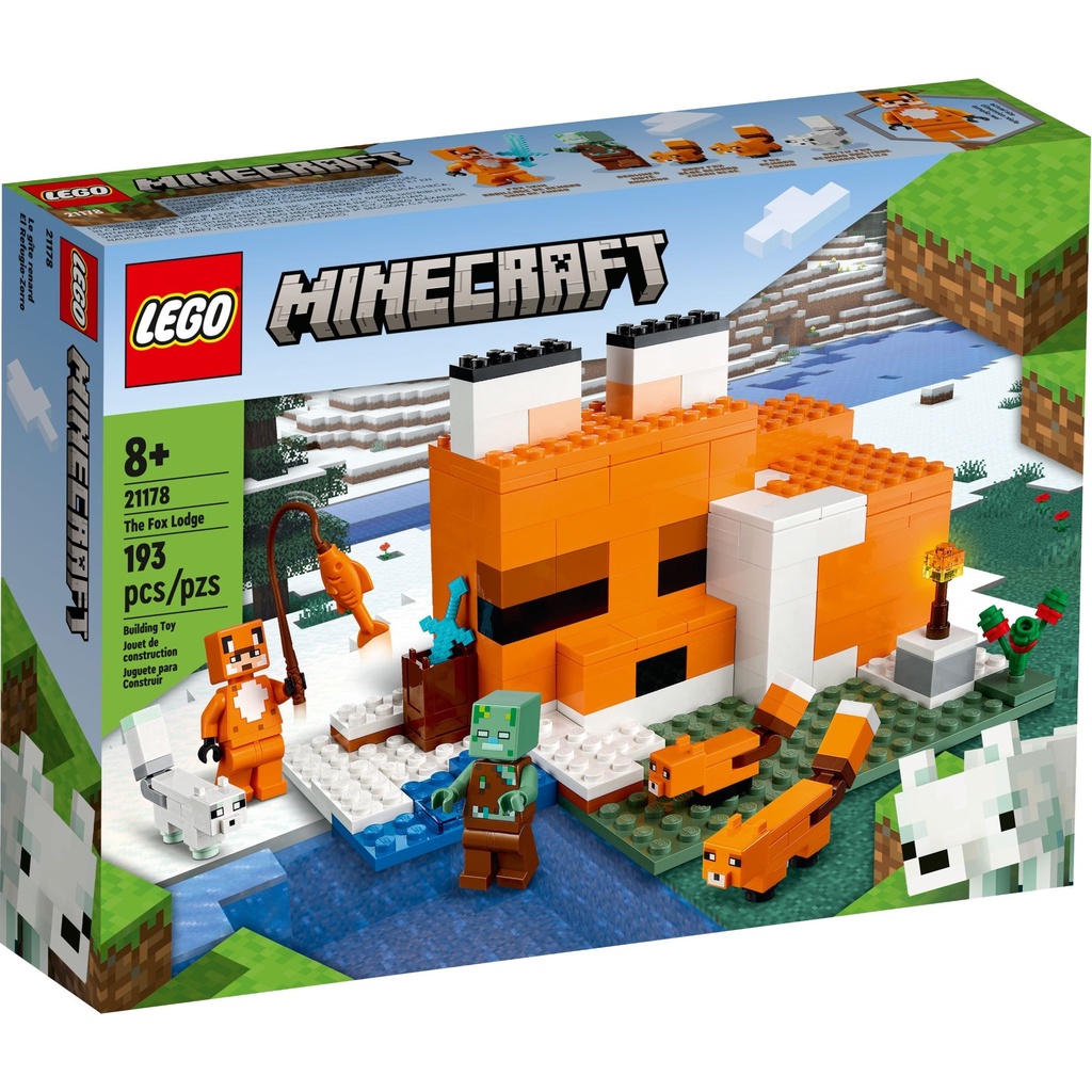 Có sẵn] 21178 LEGO Minecraft The Fox Lodge - Đồ chơi xếp hình Ngôi ...