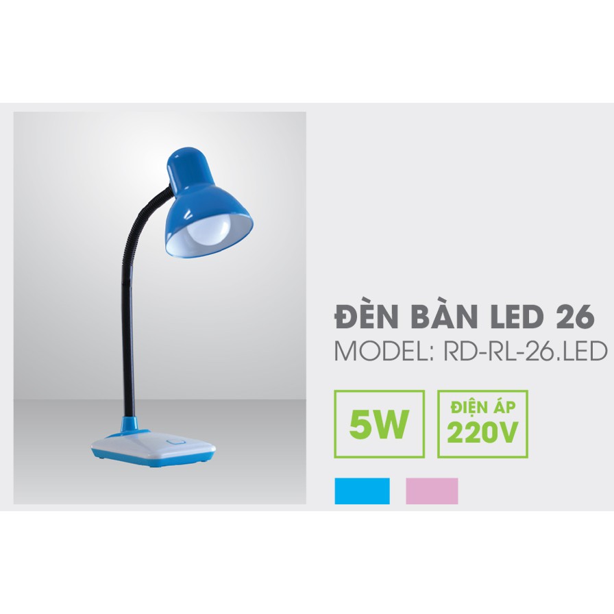 Đèn bàn (đèn học chống cận) LED 5W Rạng Đông RD-RL-26.LED
