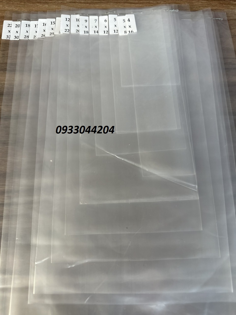 1kg túi nước lèo, túi nilong pe dẻo có đủ size