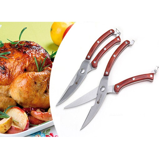Chicken Scissors 25cm Long Steel With Clasps