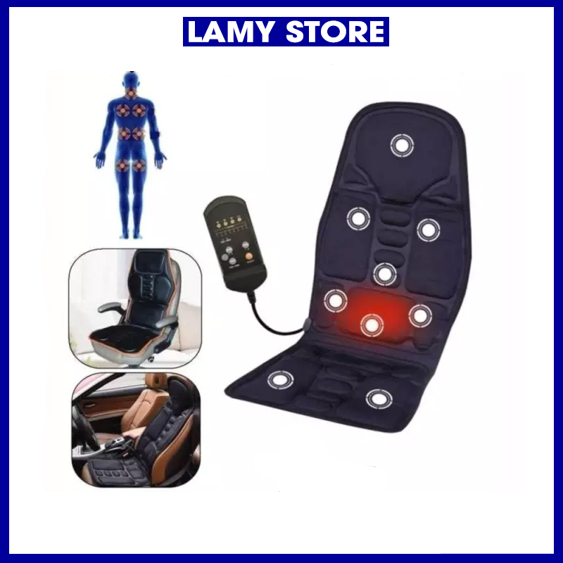 Nệm Massage Toàn Thân, Ghế Massage Đa Năng Toàn Thân, Đệm Ghế Mát Xa Toàn Thân OEM-001 Có Điều Khiển, Điều Chỉnh Nhiều Chế độ Mát xa. Giúp Bạn Đánh Bay Những Cơn Đau Nhức, Mệt Mỏi. BH toàn quốc 1 đổi 1 tại Lamy Store