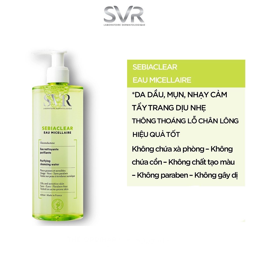 Nước Tẩy Trang SVR Sebiaclear  400ml