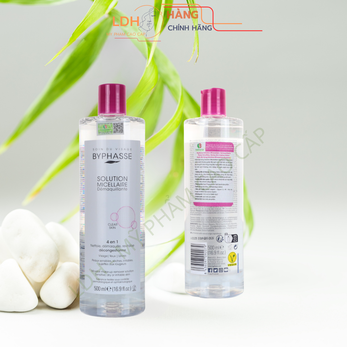 Nước Tẩy Trang Byphasse Cho Mọi Loại Da Byphasse Solution Micellaire Démaquillante 500ml