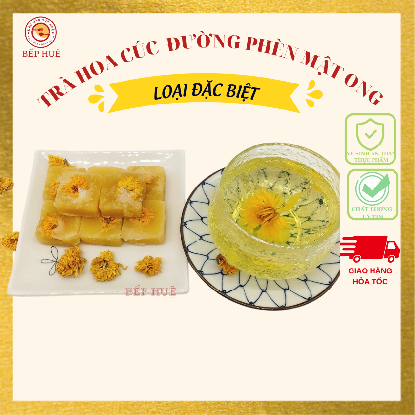 Trà hoa cúc đường phèn mật ong