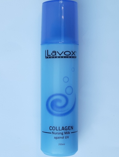 Sữa dưỡng tóc nhuộm, khô xơ, chẻ ngọn Collagen Nursing Milk against UV Lavox nuôi dưỡng tóc 200ml