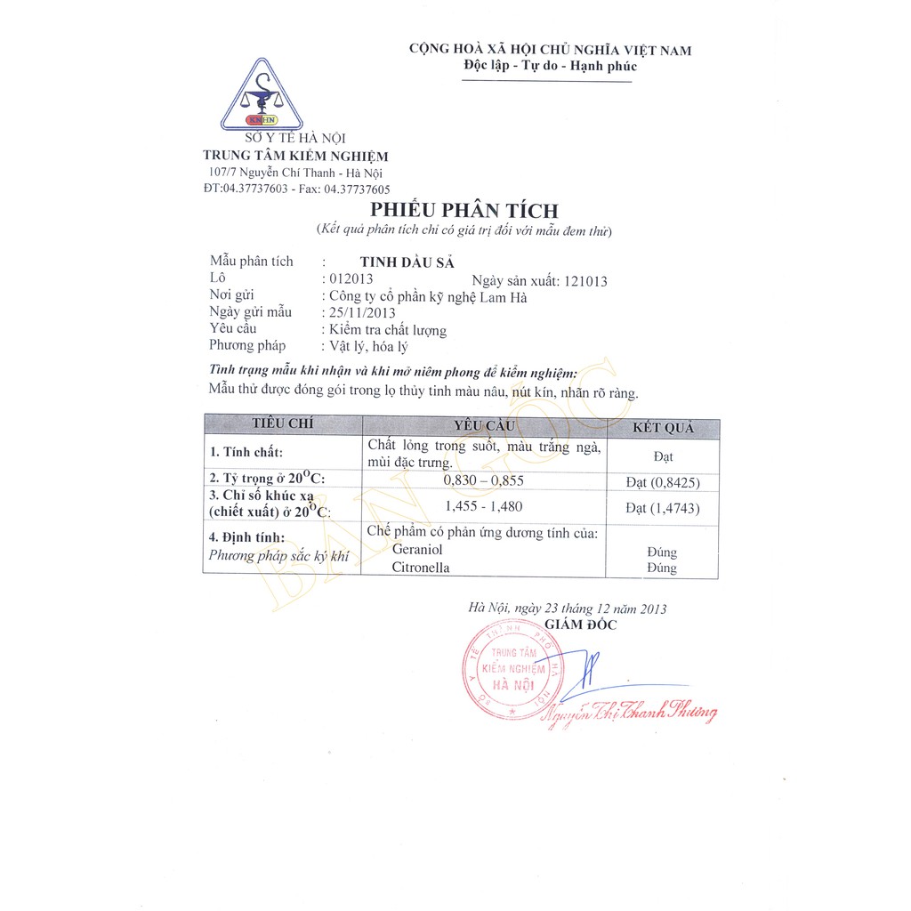 Tinh dầu Sả Chanh LAMHA 50ml
