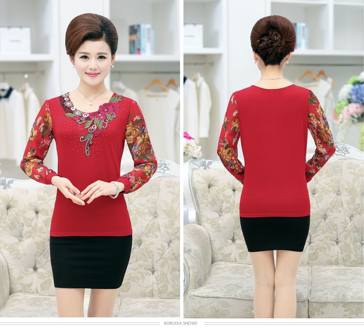 ÁO TRUNG NIÊN CỔ HOA CAO CẤP