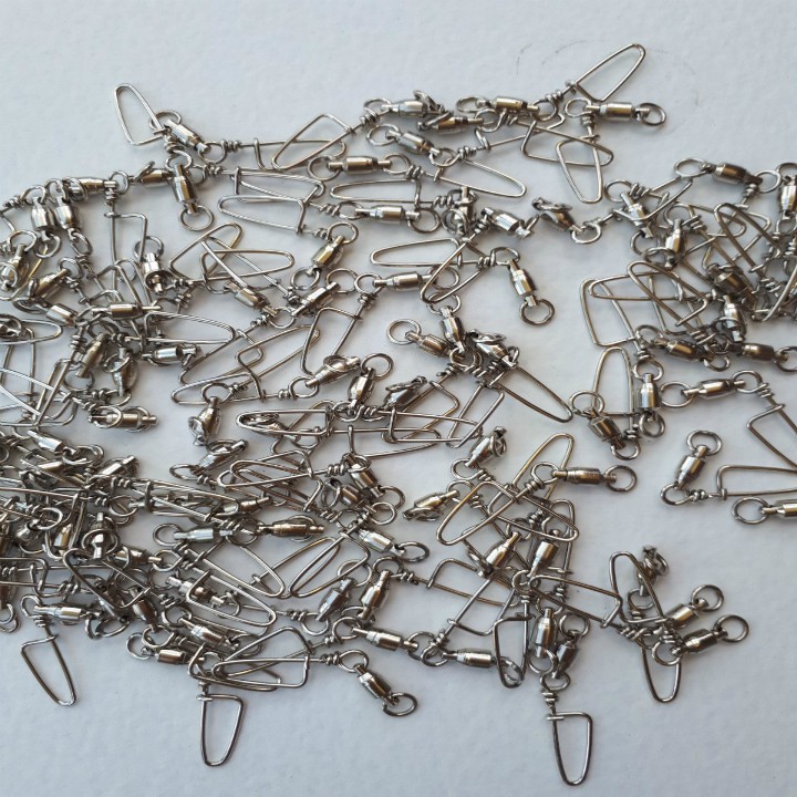 Khóa link inox câu cá combo 5 móc khóa