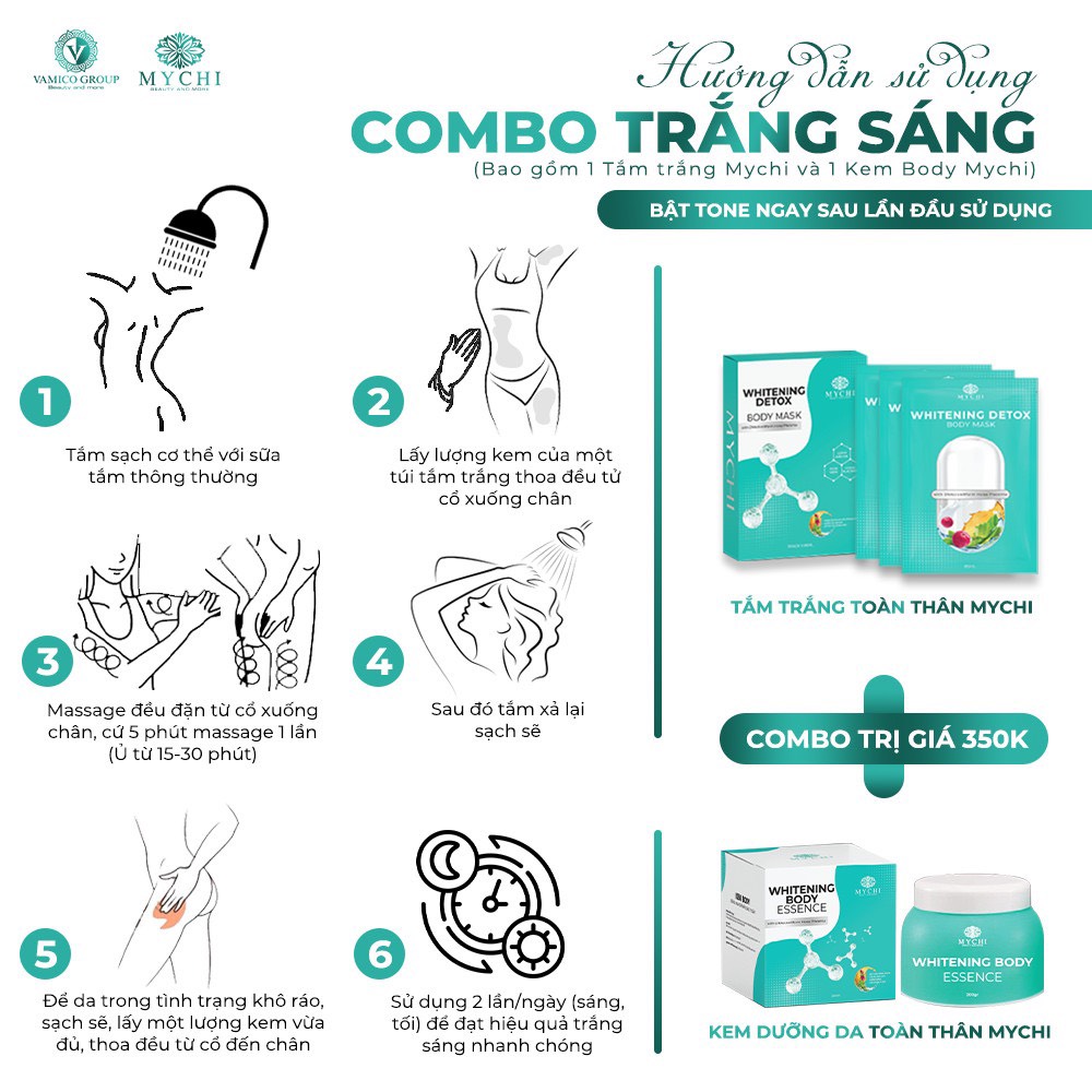 Tắm Trăng Mychi ( Kem Tắm Trắng Toàn Thân)
