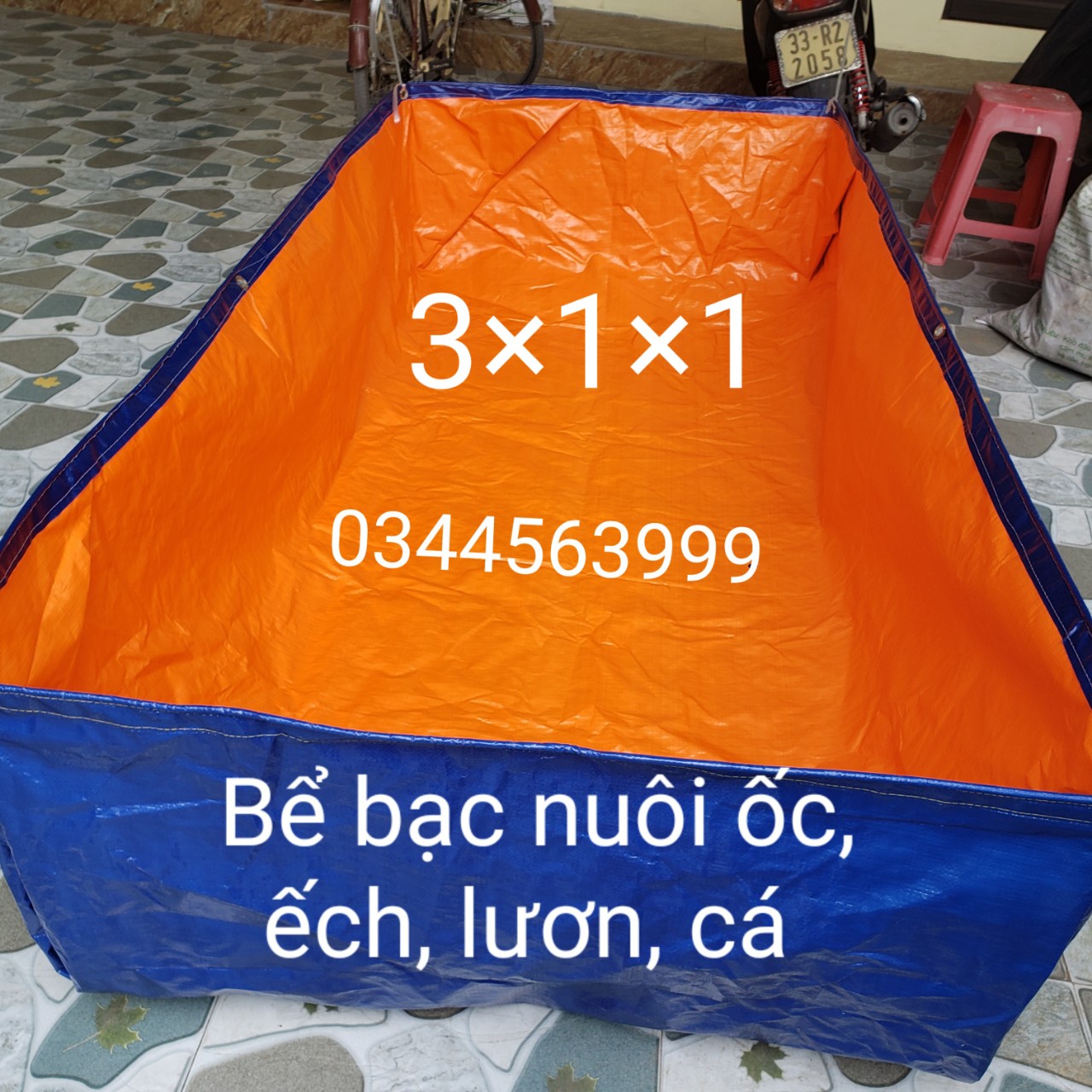 bể bạt nuôi cá cảnh , ốc , ếch , lươn