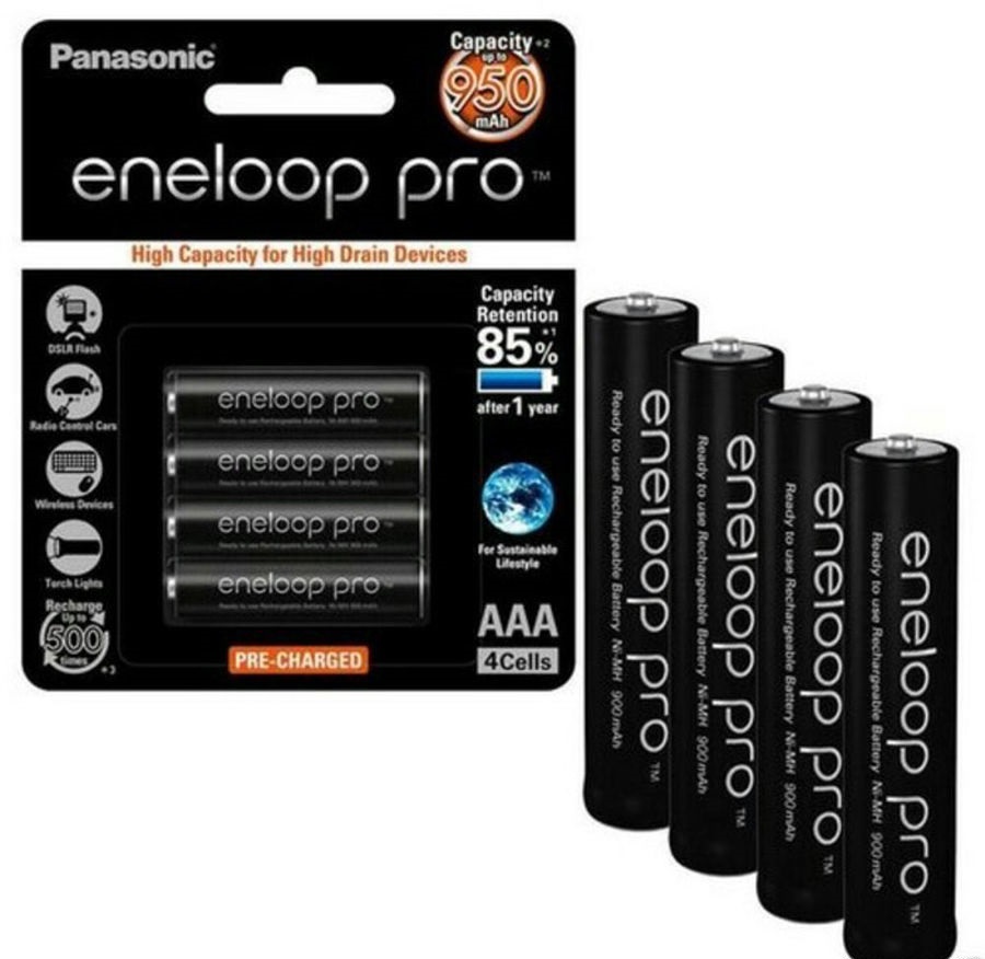 Pin sạc Panasonic AAA Eneloop pro 950mAh - BK-4HCCA (vỉ 4 viên)