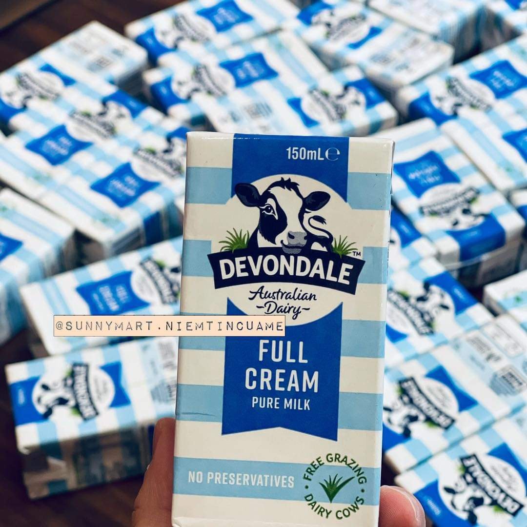 Sữa Devondale Full Cream - Dâu hộp 200ml