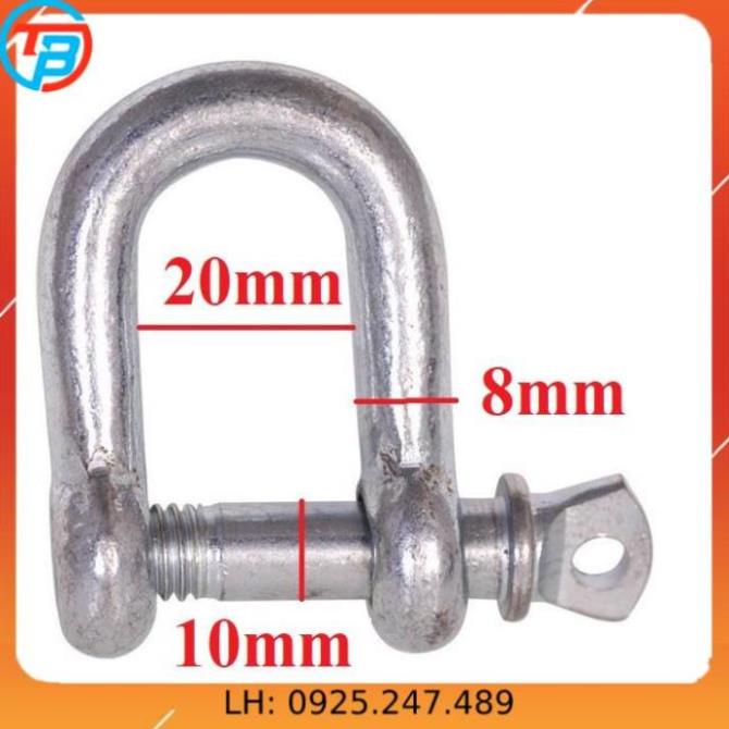 Ma ní chữ U [ Phi 10mm ] CÁP THÉP Thái Bình VinàN.