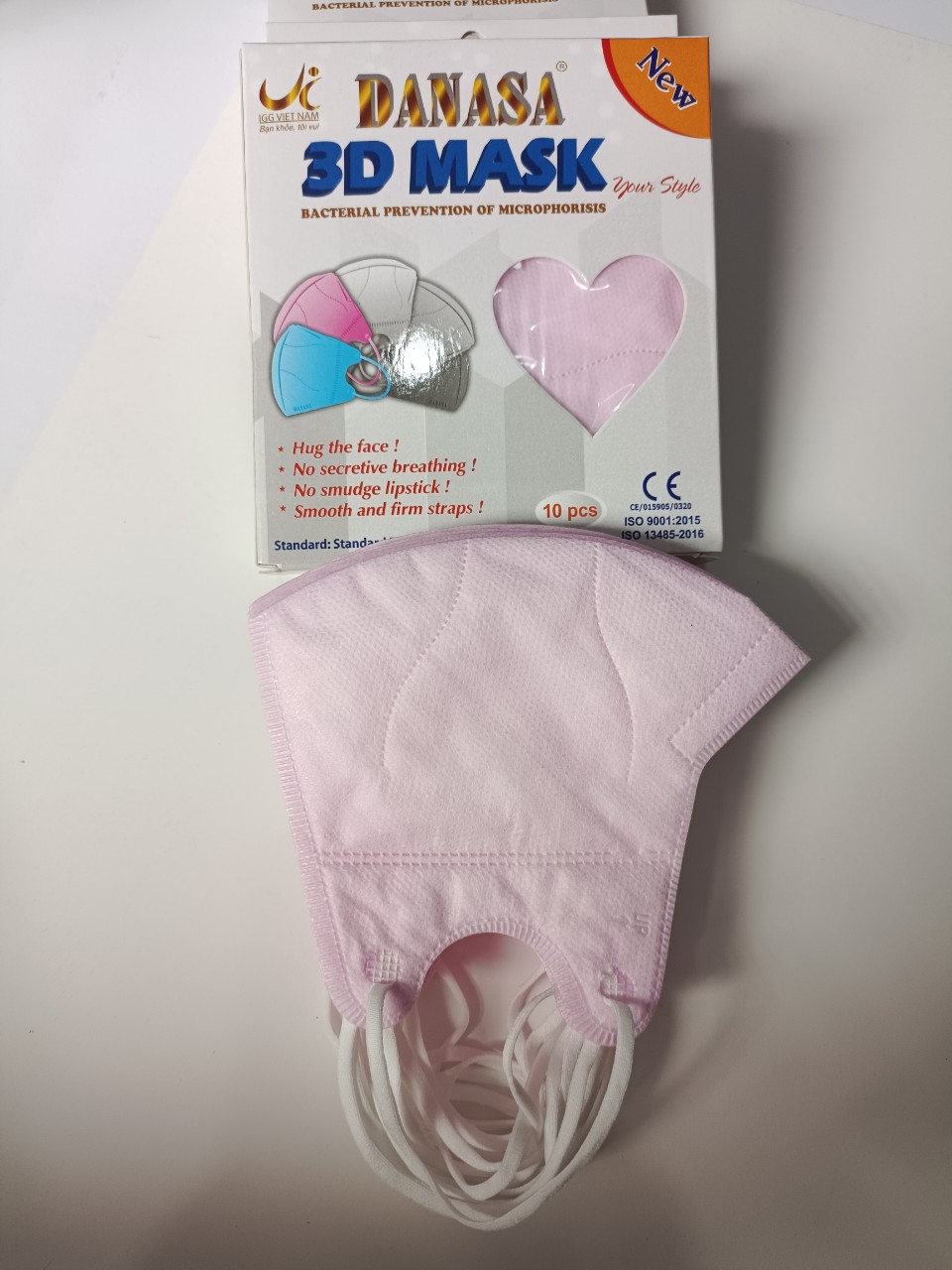 [HCM]Khẩu trang 3D người lớn Danasa ( Hộp 10 cái)