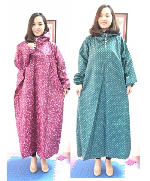 ÁO MƯA BÍT VẢI DÙ HOA VĂN