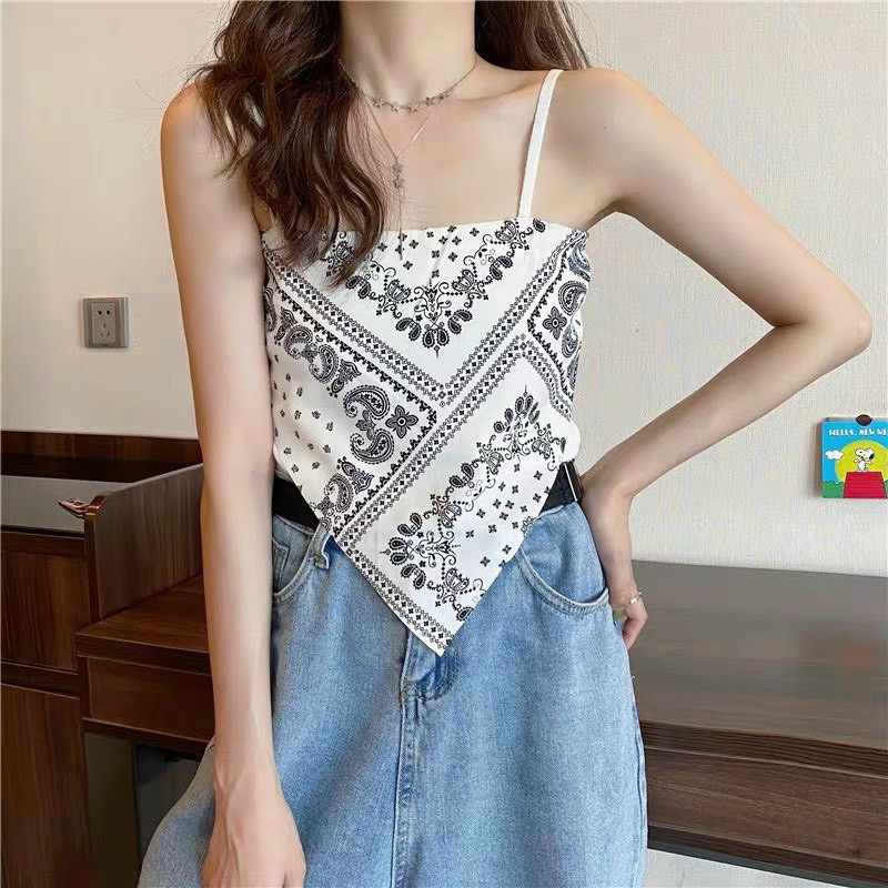 Áo hai dây khăn yếm bandana