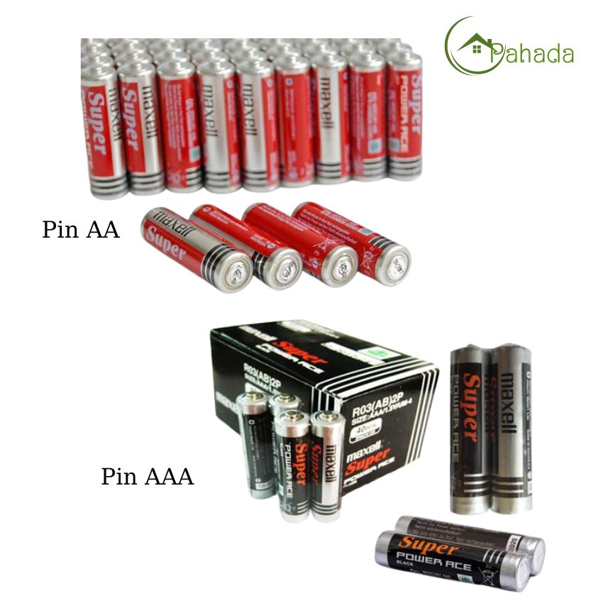Pin tiểu AA  và AAA  maxell super 1.5v