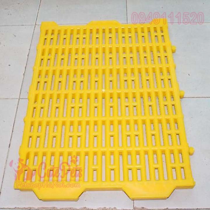 Sàn nhựa vàng 40x55cm lót chuồng chó lớn - lót sàn lợn bền đẹp an toàngia dụng thông minh 2