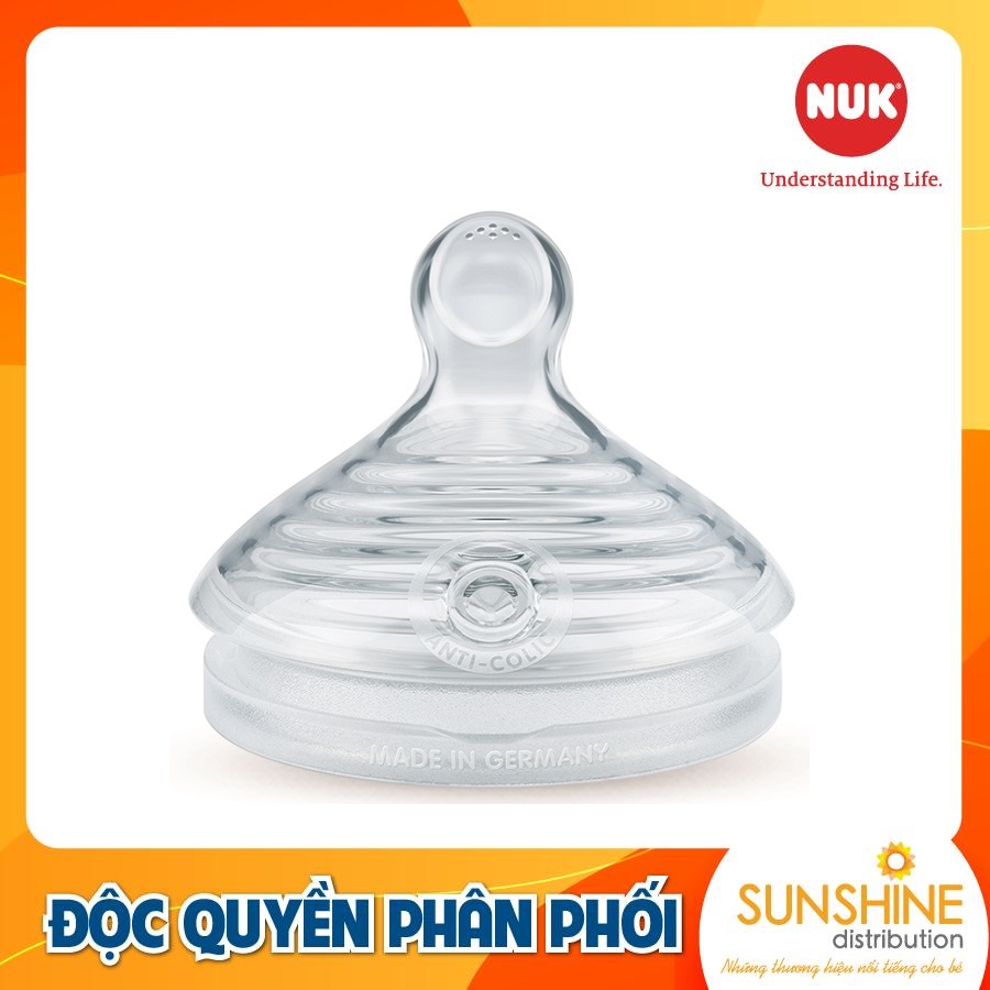 BỘ 2 NÚM TI NUK NATURE SENSE SILICONE S1 - M